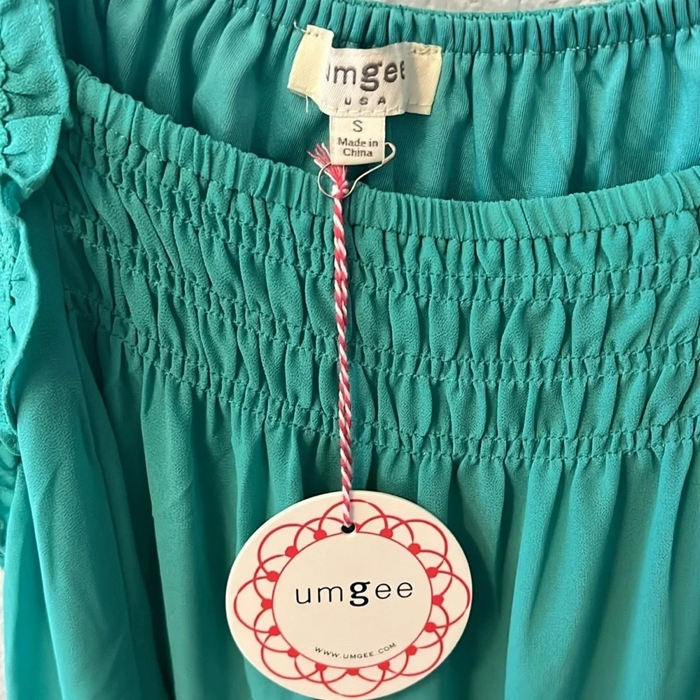 Umgee Teal Maxi Dress - Picture 2 of 3